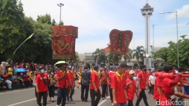 Bwee Gee di Kelenteng Hok Hien Bio Kudus, Jawa Tengah berlangsung meriah, Minggu (8/1/2023).