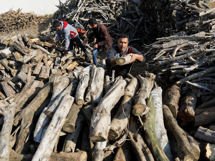 Harga Gas Melonjak, Warga di Jalur Gaza Beralih ke Kayu Bakar