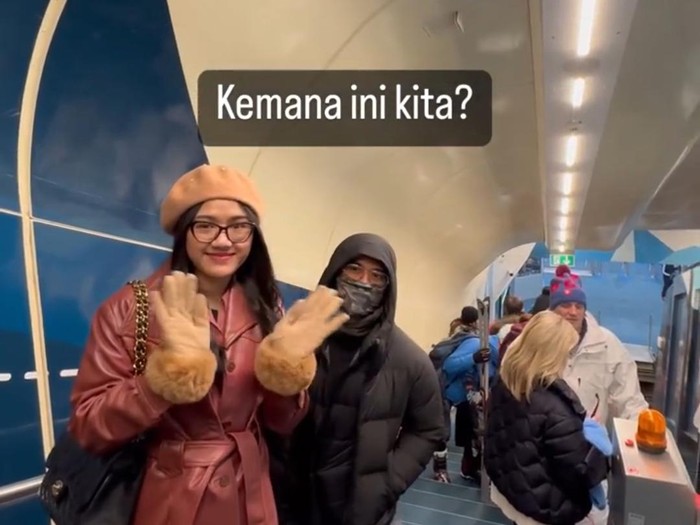 kaesang dan erina gudono saat bulan madu.