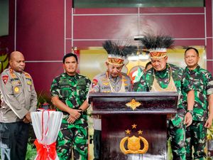 Panglima-3 Kepala Staf Hadiri Peresmian Polda Papua Baru, Kapolri: Luar Biasa
