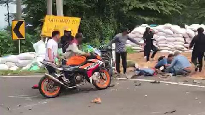kecelakaan di tikungan gotekan