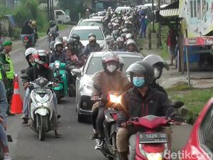 Hari Terakhir Libur Sekolah, Jalur Wisata Subang Padat Merayap