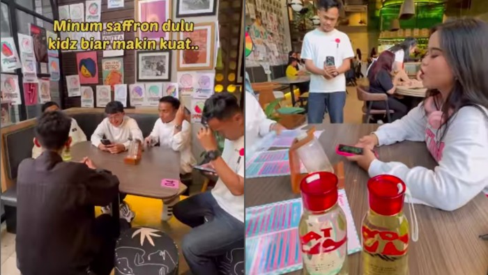Taqy Malik makan di Karens Diner