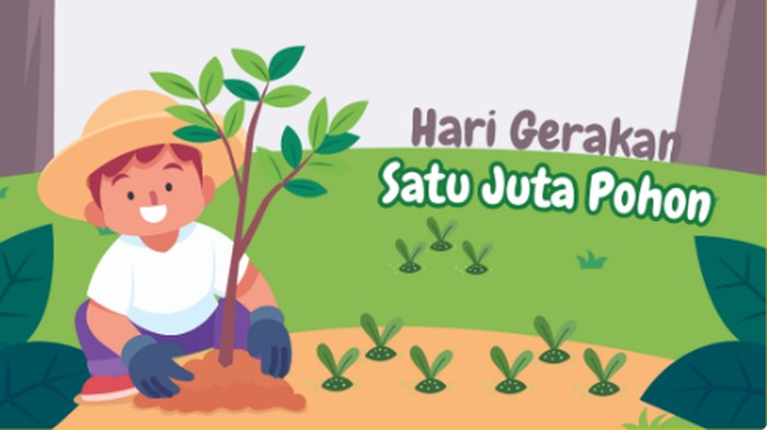 Twibbon Hari Gerakan Satu Juta Pohon 2023 sudah bisa diunduh. Gerakan Satu Juta Pohon adalah kampanye menanam pohon sebagai bentuk kepedulian akan lingkungan.