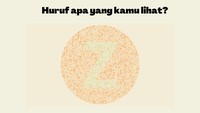 Coba lagi ya, sekarang huruf apa yang kamu lihat? Foto: Irene Putri Wibowo/detikHealth