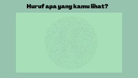 Coba lagi ya, sekarang huruf apa yang kamu lihat? Foto: Irene Putri Wibowo/detikHealth