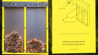 Stand kuning ini membuat orang tidak membuang puntung rokok sembarangan. Perokok diajak membuang puntungnya di pilihan pertanyaan yang bikin perdebatan.