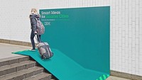 American Disability Association menunjukkan betapa sulitnya menaiki tangga bagi seseorang. Iklan ini menyerukan agar kota bisa diakses oleh semua orang.  