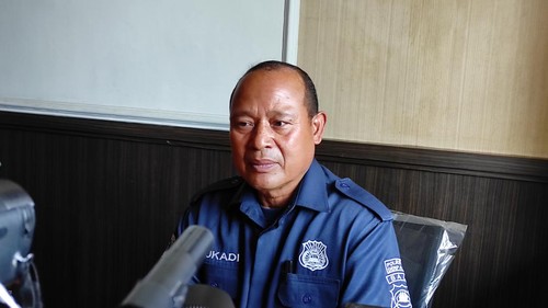 Kasi Humas Polresta Denpasar Iptu I Ketut Sukadi saat ditemui wartawan di Mapolresta Denpasar, Senin (9/1/2023).