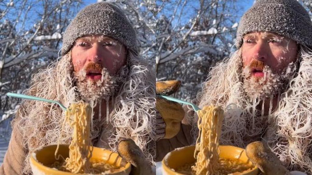Viral! Pria Ini Coba Makan Ramen Kuah di Udara Super Dingin, Begini Hasilnya