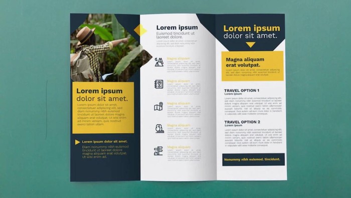 Apa itu leaflet? Leaflet adalah media cetak berbentuk selebaran dan tidak dibukukan. Biasanya, leaflet disajikan dalam ukuran kecil dan bisa dilipat.