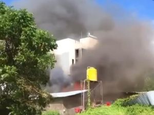 Viral Asap Hitam di Tibubeneng, Ternyata Bedeng Proyek Terbakar