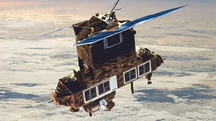 Ilustrasi satelir ESRB milik NASA yang jatuh ke Bumi setelah 38 tahun