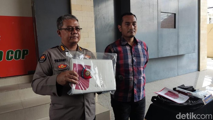 Laptop yang dicuri dari rumah jaksa KPK di Jogja, Selasa (10/1/2023).