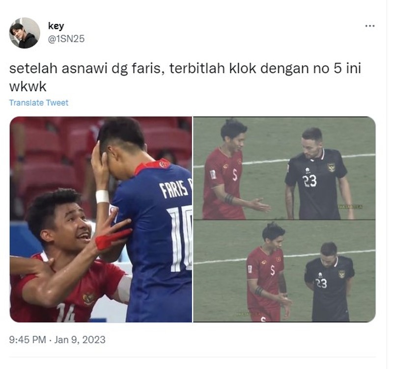 Meme Asnawi dan Klok