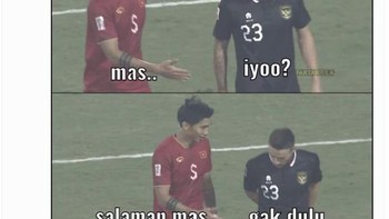 Salaman mas... gak dulu...Foto: Twitter