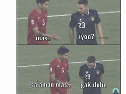 Meme Kocak Asnawi hingga Marc Klok Tolak Salaman Doan Van Hau