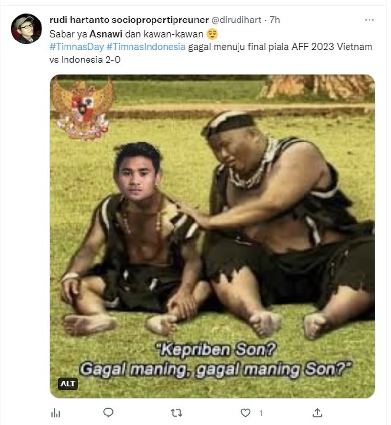 Meme Asnawi dan Klok