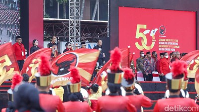 Merah Meriah HUT ke-50 PDI Perjuangan