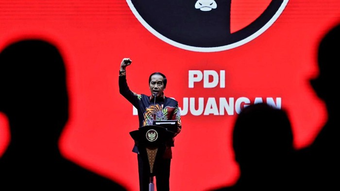 Presiden Jokowi di HUT ke-50 PDIP