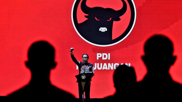 Presiden Jokowi di HUT ke-50 PDIP