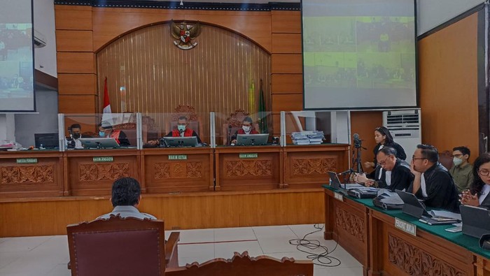 Sidang pemeriksaan Ferdy Sambo sebagai terdakwa (Wildan-detikcom)