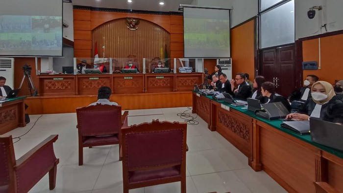 Sidang pemeriksaan Ferdy Sambo sebagai terdakwa (Wildan-detikcom)