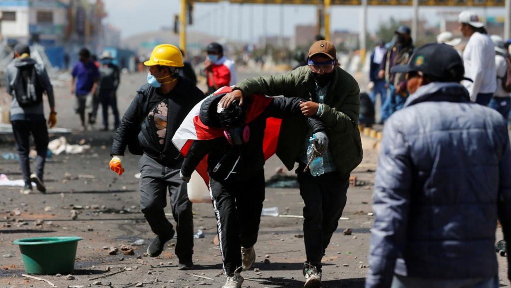 Suasana Mencekam Demo di Peru, Sudah 47 Nyawa Melayang