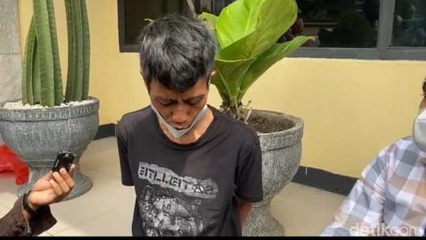 Ayah menyandera anak pakai sangkur di Depok ditahan polisi.