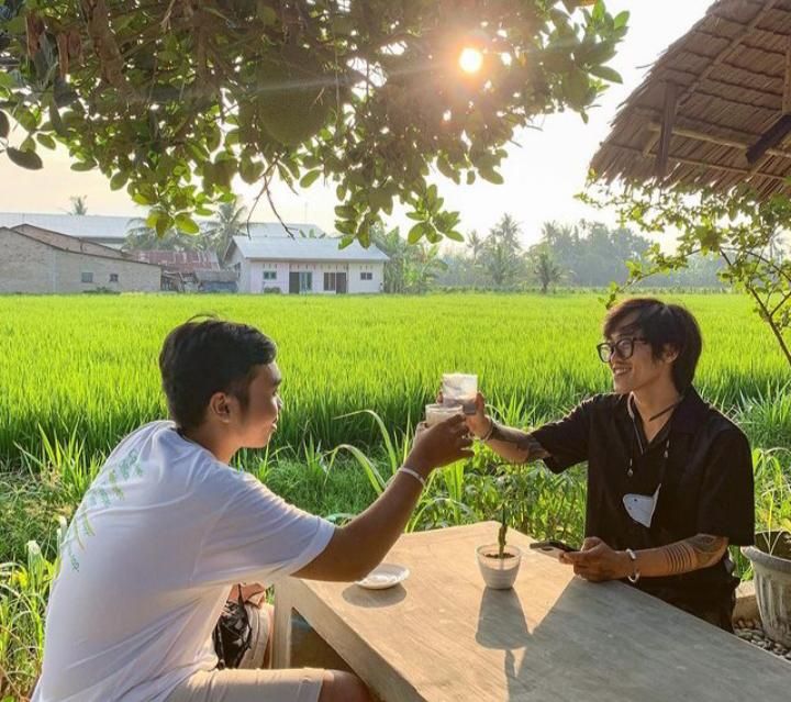 cafe dengan pemandangan sawah (istimewa)