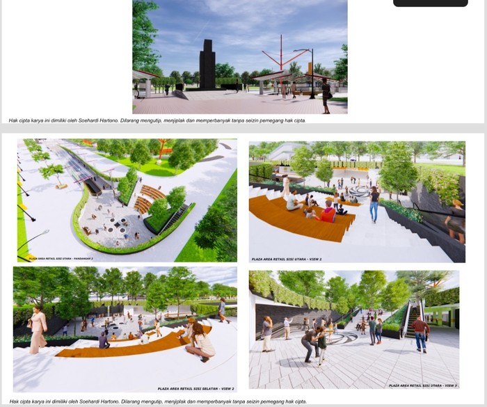 Desain Lapangan Merdeka Medan. (Dok Pemkot Medan)