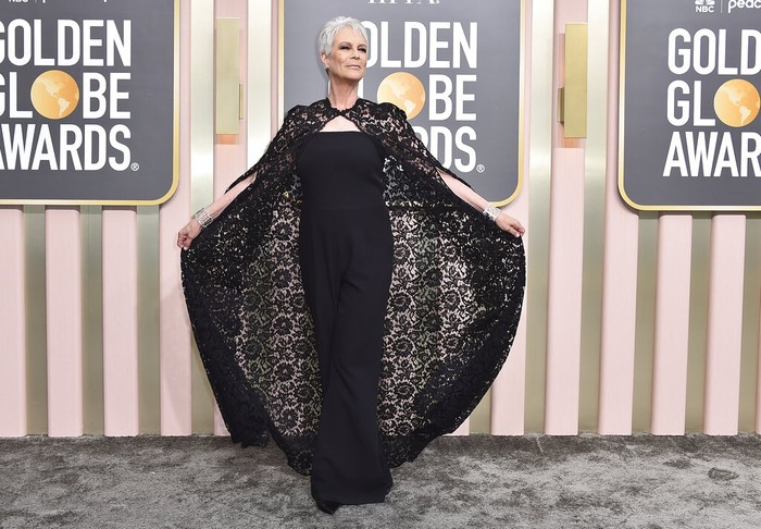 Jamie Lee Curtis Jamie Lee Curtis arrives at the 80th annual Golden Globe Awards at the Beverly Hilton Hotel on Tuesday, Jan. 10, 2023, in Beverly Hills, Calif. (Photo by Jordan Strauss/Invision/AP)