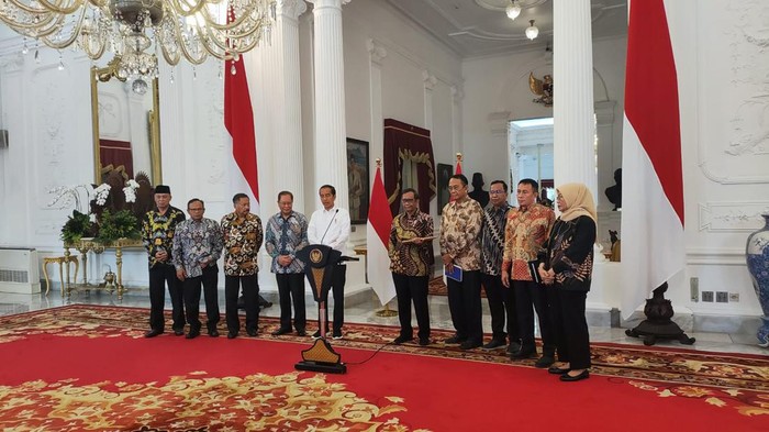 Jokowi gelar konferensi pers soal pelanggaran HAM berat (Marlinda-detikcom)