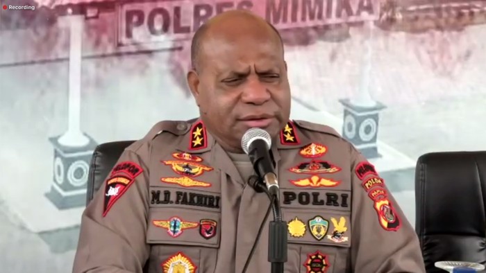 Kapolda Papua Irjen Mathius D Fakhiri