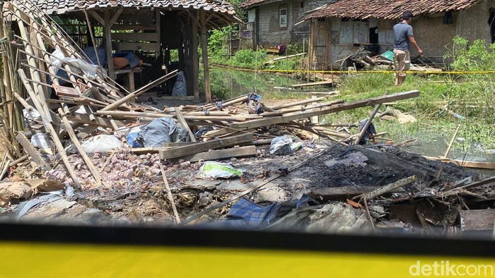 Lokasi ledakan di Sukabumi