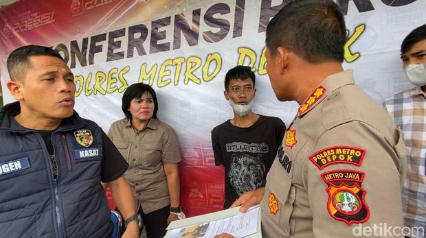 Polisi merilis kasus ayah sandera anak di Depok