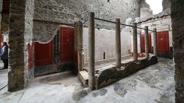 Penampakan kamar yang disebut gynaeceum, area rumah yang dikhususkan untuk wanita di dalam House of Vettii.