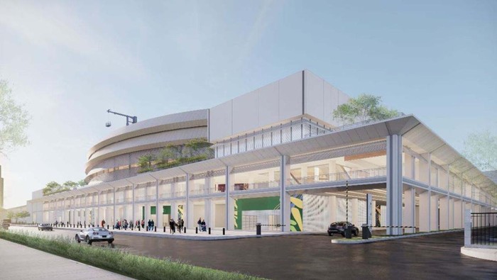 Pembangunan Indoor Multifunction Stadium (IMS) di Kawasan Gelora Bung Karno (GBK), Jakarta sudah 74%. Stadion ini ditargetkan tuntas pada Juni 2023.