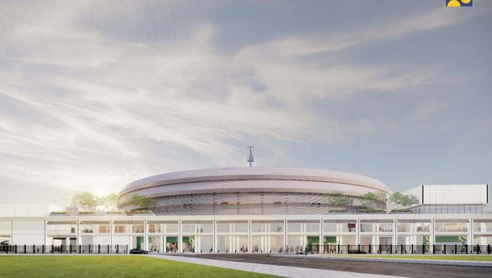 Stadion Indoor Baru di Senayan Rampung Sebentar Lagi, Ini Potretnya Pembangunan Indoor Multifunction Stadium (IMS) di Kawasan Gelora Bung Karno (GBK), Jakarta sudah 74%. Stadion ini ditargetkan tuntas pada Juni 2023.
