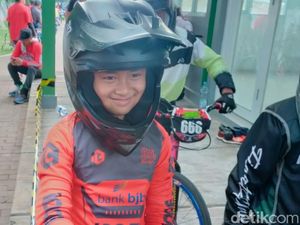 Neng Ozil, Atlet Cilik Sepeda BMX Asal Ciamis yang Mendunia