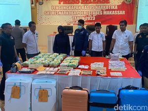 43 Kg Sabu di Makassar Diselundupkan Pakai AC Portable