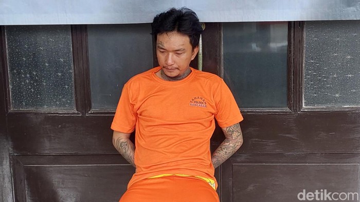 Budi Saepuloh (29) alias Kadal pelaku pembunuhan M Iqbal (27)  di Rancasari, Kota Bandung