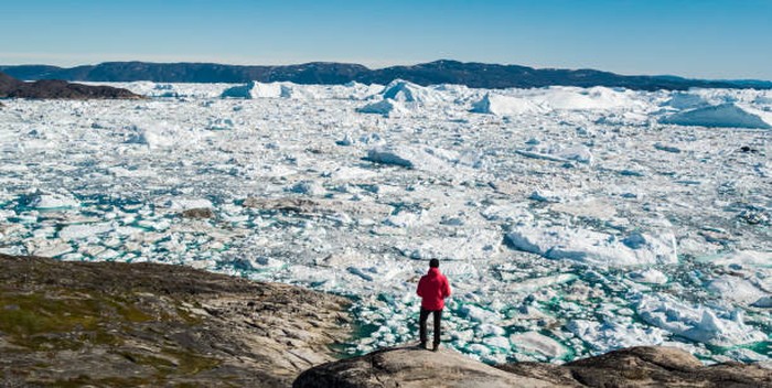 Cuaca iklim di Greenland sangatlah dingin. Hal ini menyebabkan para warga di sana ingin berpindah ke tempat yang panas.