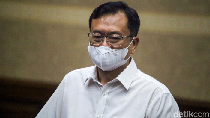 Benny Tjokro menjalani sidang vonis kasus ASABRI yang digelar di Pengadilan Tindak Pidana Korupsi (Tipikor), Jalan Bungur Besar Raya, Jakarta Pusat, Kamis (12/1/2023).