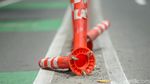 Stick Cone di Salemba Banyak yang Rusak Gegara Ditabrak Pengendara