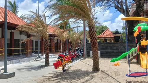 Progres penataan Pantai Samigita (Seminyak, Legian dan Kuta) pada Kamis (12/1/2023) mencapai 96 persen.