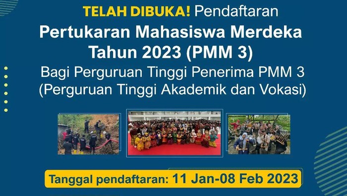 Poster program Pertukaran Mahasiswa Merdeka. (Sumber: Instagram @pertukaranmahasiswamerdeka)