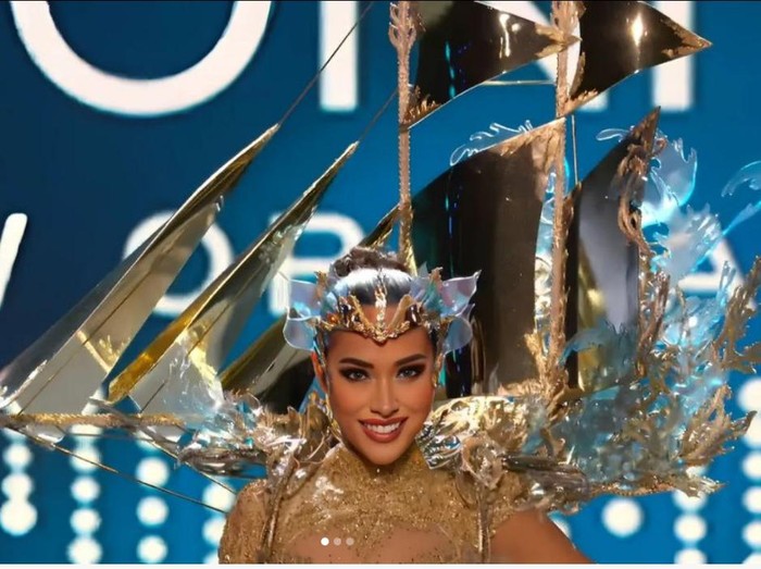 Puteri Indonesia Laksmi DeNeefe Suardana di Penjurian Miss Universe 2022