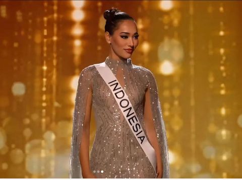 Puteri Indonesia Laksmi DeNeefe Suardana di Penjurian Miss Universe 2022
