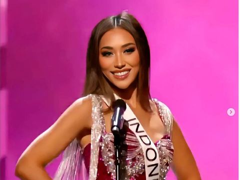 Puteri Indonesia Laksmi DeNeefe Suardana di Penjurian Miss Universe 2022